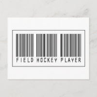 Barcode Field Hockey Player