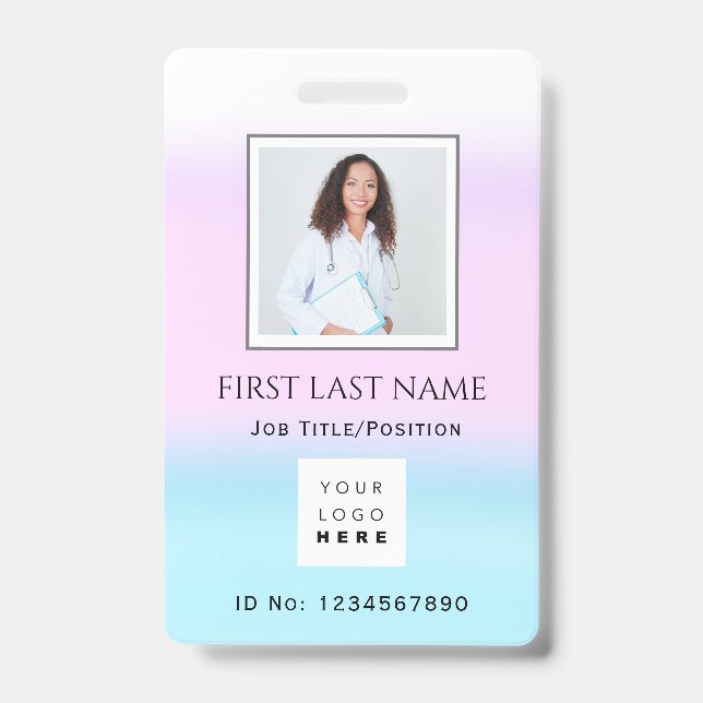 Barcode Foto Chirurgische Krankenpflege Doktor der Ausweis (Vorderseite)