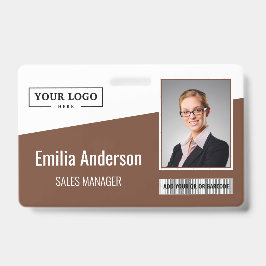 Barcode-Foto für kundenspezifische Firmenlogos - M Ausweis