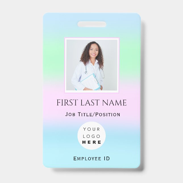 Barcode Foto IDCard Health Nurse Doctor Ausweis (Vorderseite)