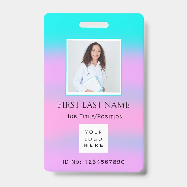 Barcode Foto IDNumber Therapie Krankenschwester Är Ausweis (Vorderseite)