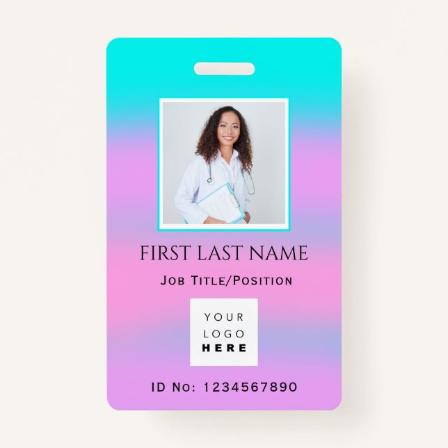 Barcode Foto IDNumber Therapie Krankenschwester Är Ausweis (Vorderseite)