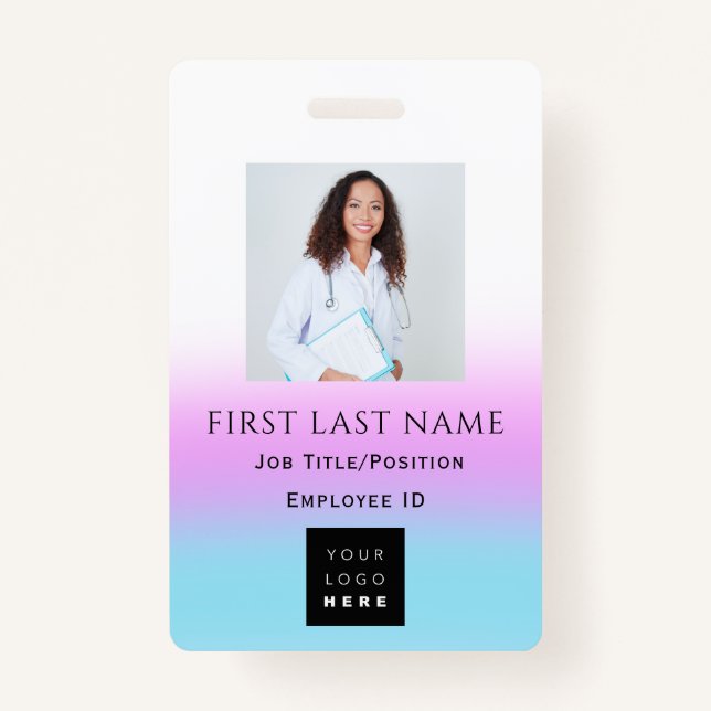 Barcode Foto Name ID Card Doctor Krankenversicheru Ausweis (Vorderseite)