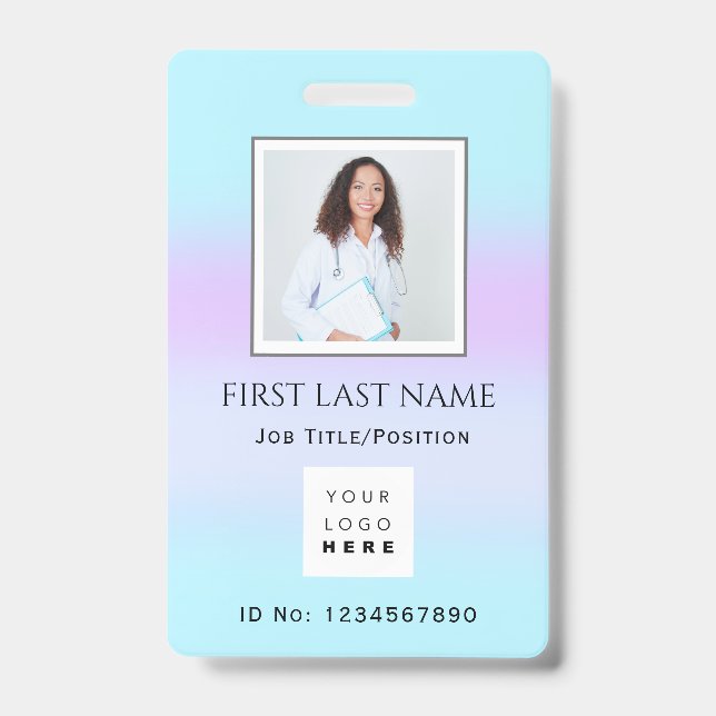 Barcode Foto Therapist Krankenschwester Ärztin Ges Ausweis (Vorderseite)