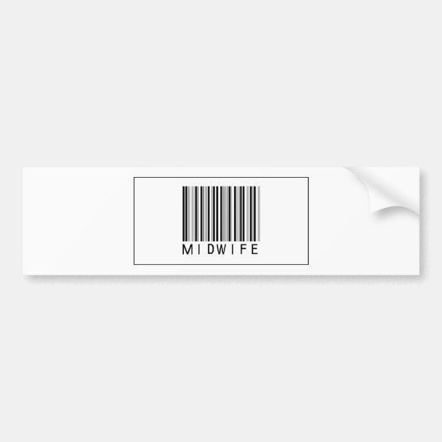 Barcode-Hebamme Autoaufkleber (Vorne)
