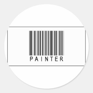 Barcode-Maler Runder Aufkleber