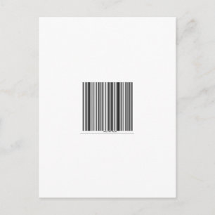 Barcode Message Says "Smile and Say Hi" Postkarte