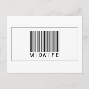 Barcode Midfrau Postkarte