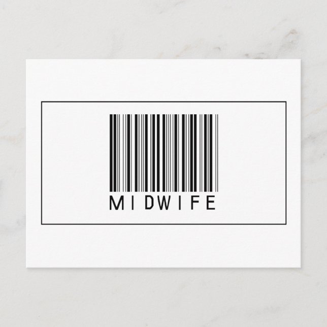 Barcode Midfrau Postkarte (Vorderseite)