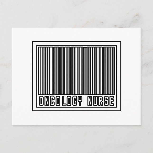 Barcode Onkology Nurse Postkarte (Vorderseite)