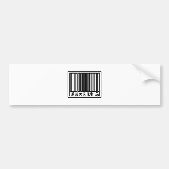 Barcode Opa Autoaufkleber (Vorne)