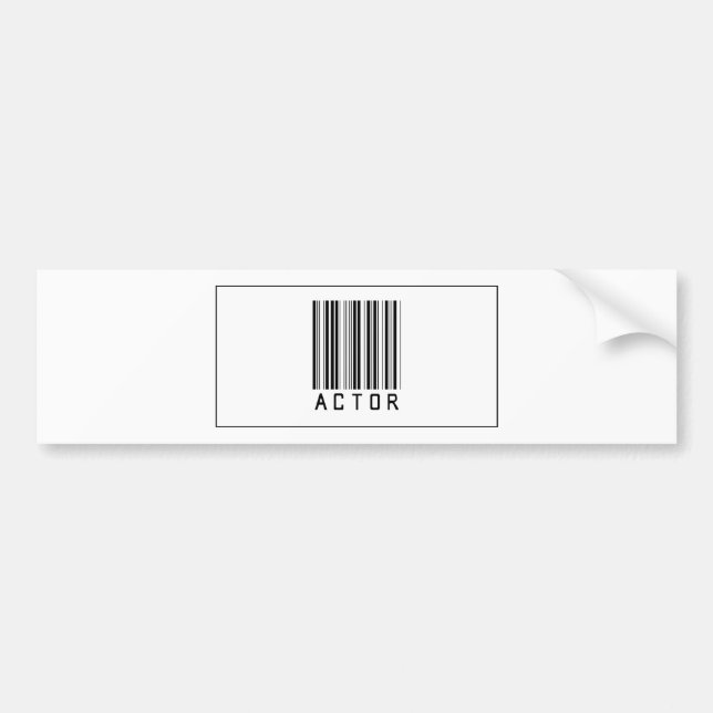 Barcode-Schauspieler Autoaufkleber (Vorne)