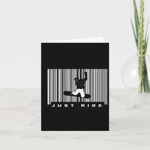 Barcode Snowboarden Apparel - Snowboarder Snowboa Karte