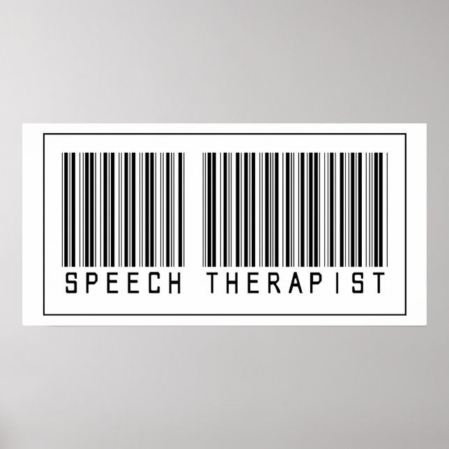 Barcode Speech Therapist Poster (Vorne)