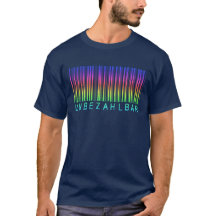 Barcode "UNBEZAHLBAR" Regenbogenfarben