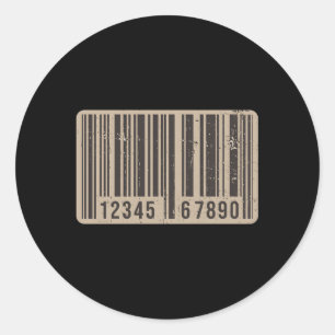 Barcode Upc Universeller Produktcode Kasse Einzelh Runder Aufkleber