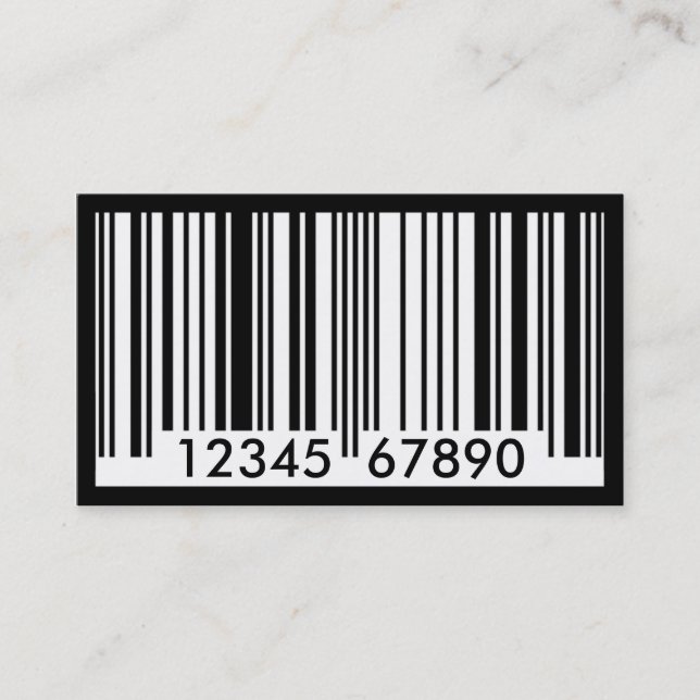 Barcode Visitenkarte (Vorderseite)