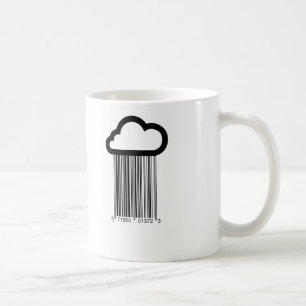 Barcode-Wolken-Illustrations-Tasse Tasse