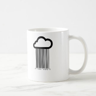 Barcode-Wolken-Illustrations-Tasse Tasse