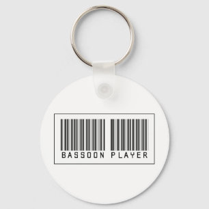 Barcodebassoon-Spieler Schlüsselanhänger