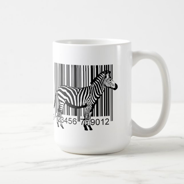 BarcodeZebraillustration Kaffeetasse (Rechts)