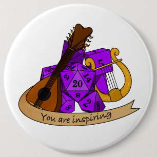 Bard Dice Design Button