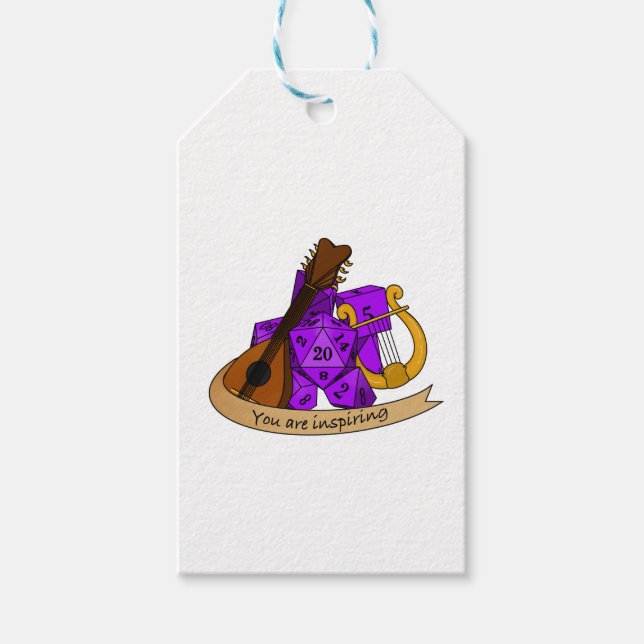 Bard Dice Design Geschenkanhänger (Vorderseite)