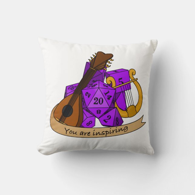Bard Dice Design Kissen (Vorderseite)