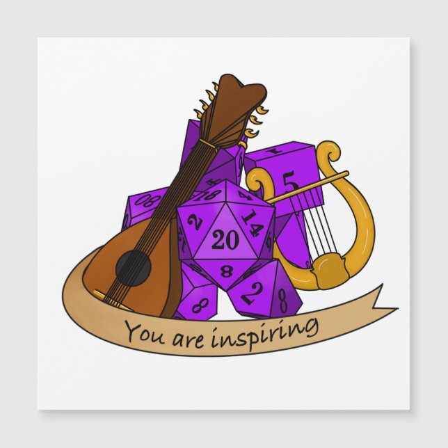 Bard Dice Design Magnetkarte (Vorderseite)