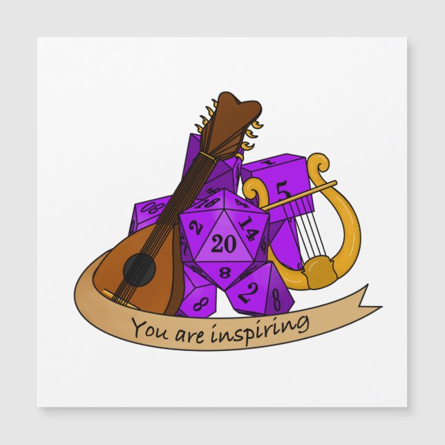 Bard Dice Design Magnetkarte (Vorderseite)