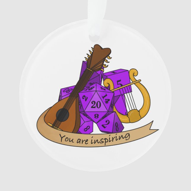 Bard Dice Design Ornament (Vorderseite)