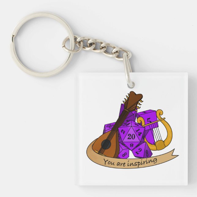 Bard Dice Design Schlüsselanhänger (Vorderseite)