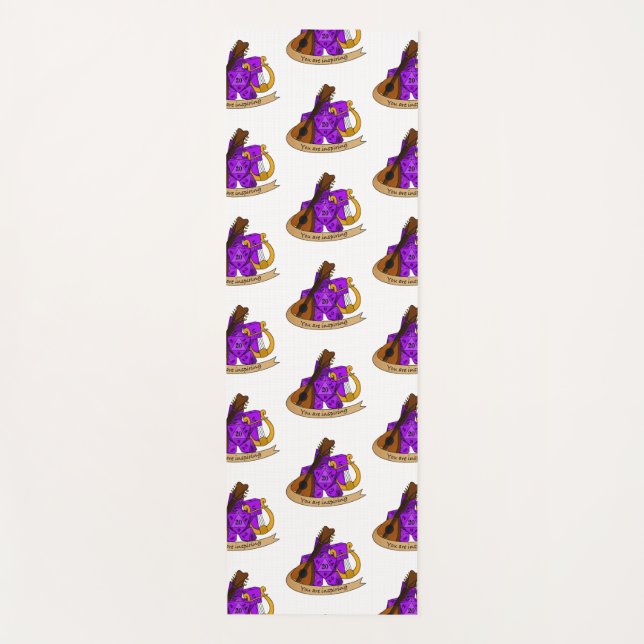 Bard Dice Design Yogamatte (Vorderseite)