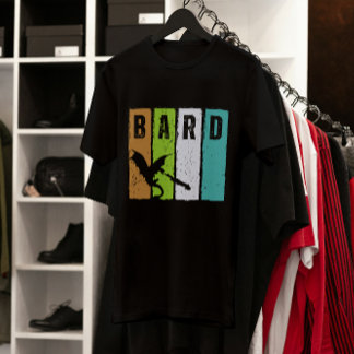 Bard Dungeon Fantasy Role spielt Grunge T - Shirt