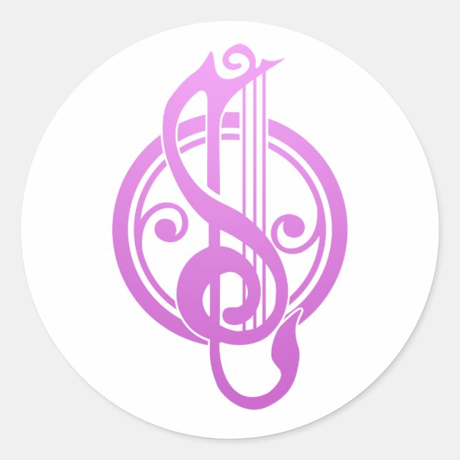 Bard Song Weaver DnD Runder Aufkleber (Vorderseite)