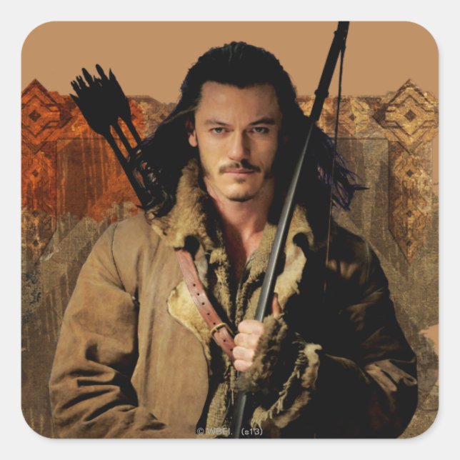 BARD THE BOWMAN™ Gerahmt Graphic Quadratischer Aufkleber (Vorderseite)
