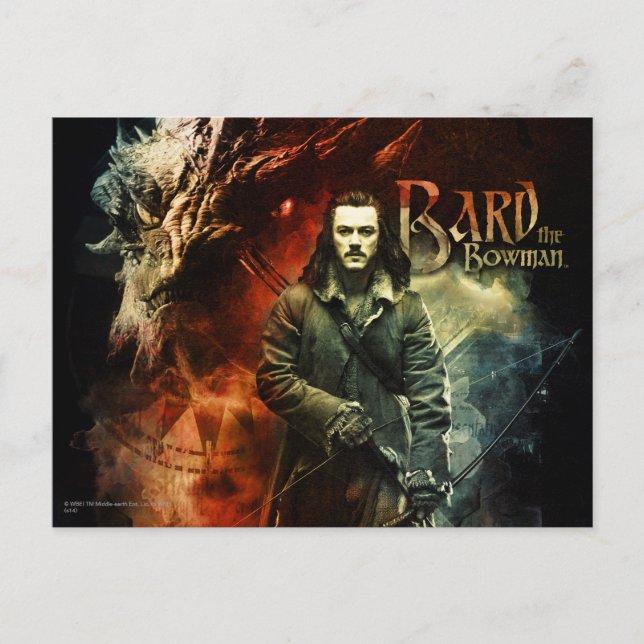 BARD THE BOWMAN™ & Smaug Postkarte (Vorderseite)