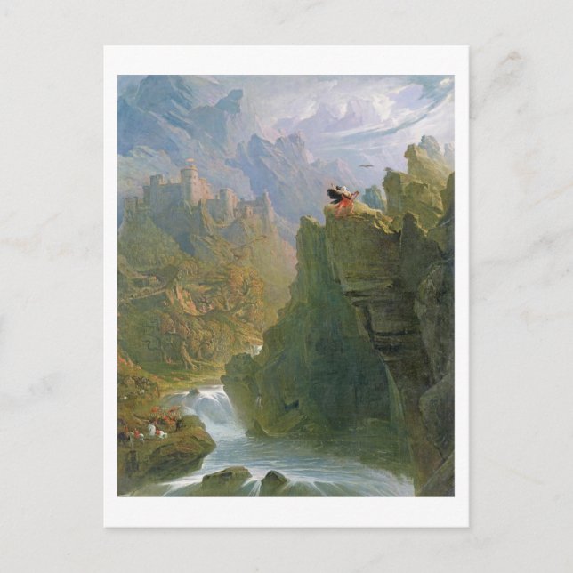 Barde, c.1817 (Öl auf Leinwand) Postkarte (Vorderseite)