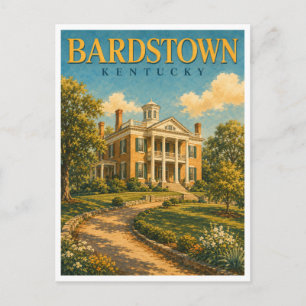Bardstown Kentucky Federal Hill GeoSaga Postkarte