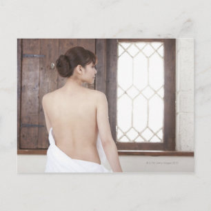 Bare Back of Young Woman Postkarte