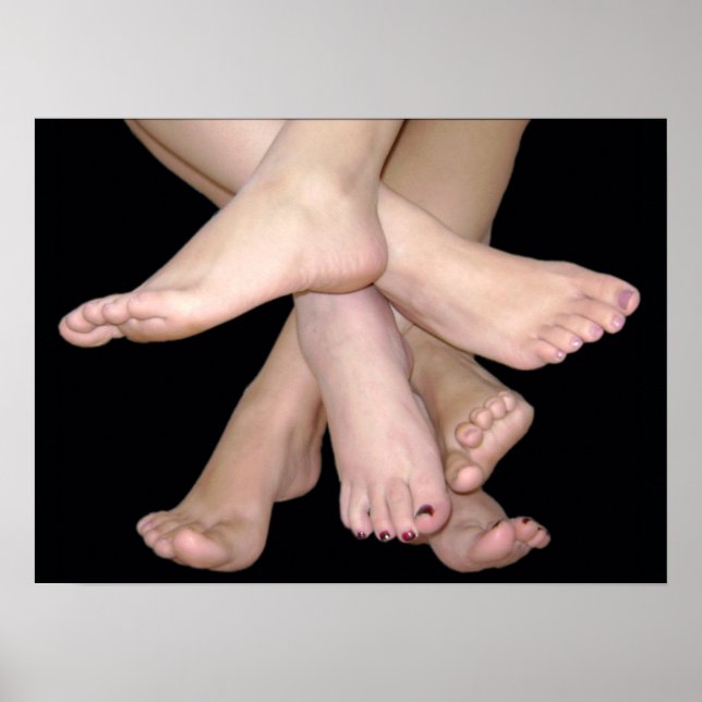 Bare Feet Art Poster (Vorne)