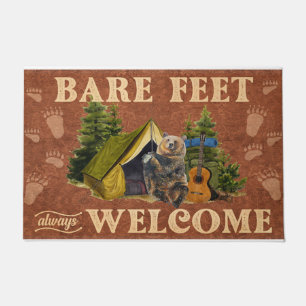 Bare Feet Willkommensheim, Niedliches Bear Go Camp Fußmatte