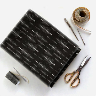 Bare Fir Trees White auf einer beliebigen Farbe ID Stoff