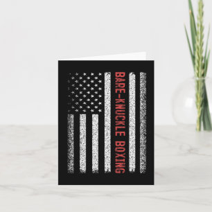 Bare-knuckle Boxing American Flag 4. Juli Wome Karte