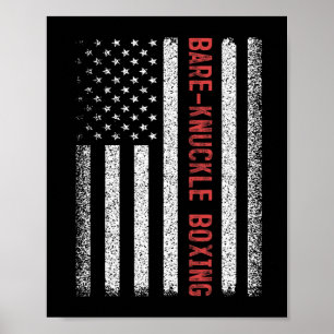 Bare-knuckle Boxing American Flag 4. Juli Wome Poster
