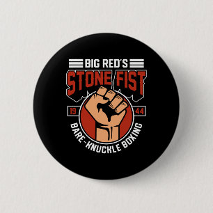 Bare-knuckle Boxing Club Fighter Training Gym Ston Button