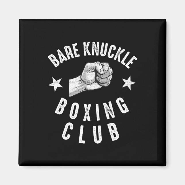 Bare Knuckle Boxing Men Fist Knuckle Figh Kämpfen Magnet (Vorne)