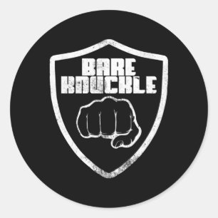 Bare Knuckle Fighter Fighter Boxing Bareknuckle Runder Aufkleber
