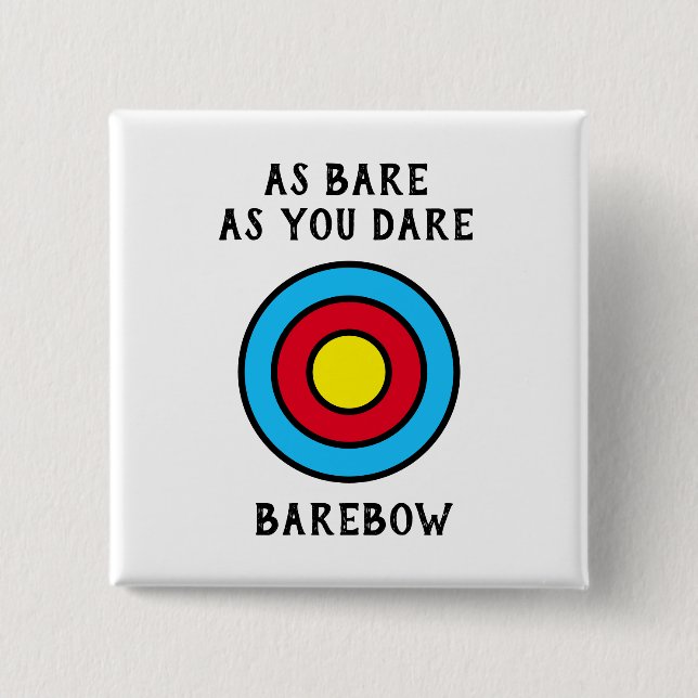 Barebow Archery Button (Vorderseite)