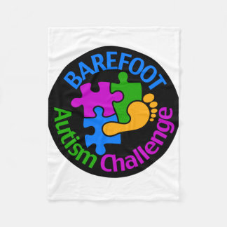 Barefoot Autism Challenge Blanket Fleecedecke